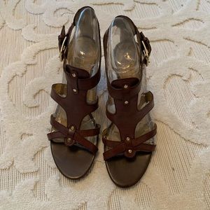 Franco Sarto leather wedge sandal
